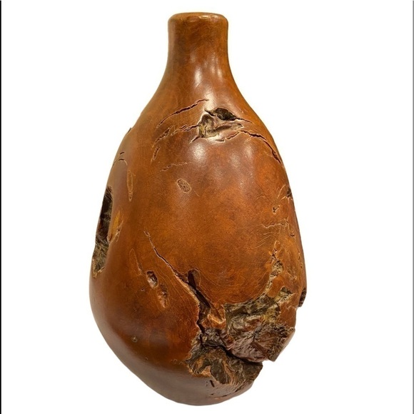 𝅺⭐️Host Pick ⭐️ Vintage Burl Bud Vase - Picture 1 of 8